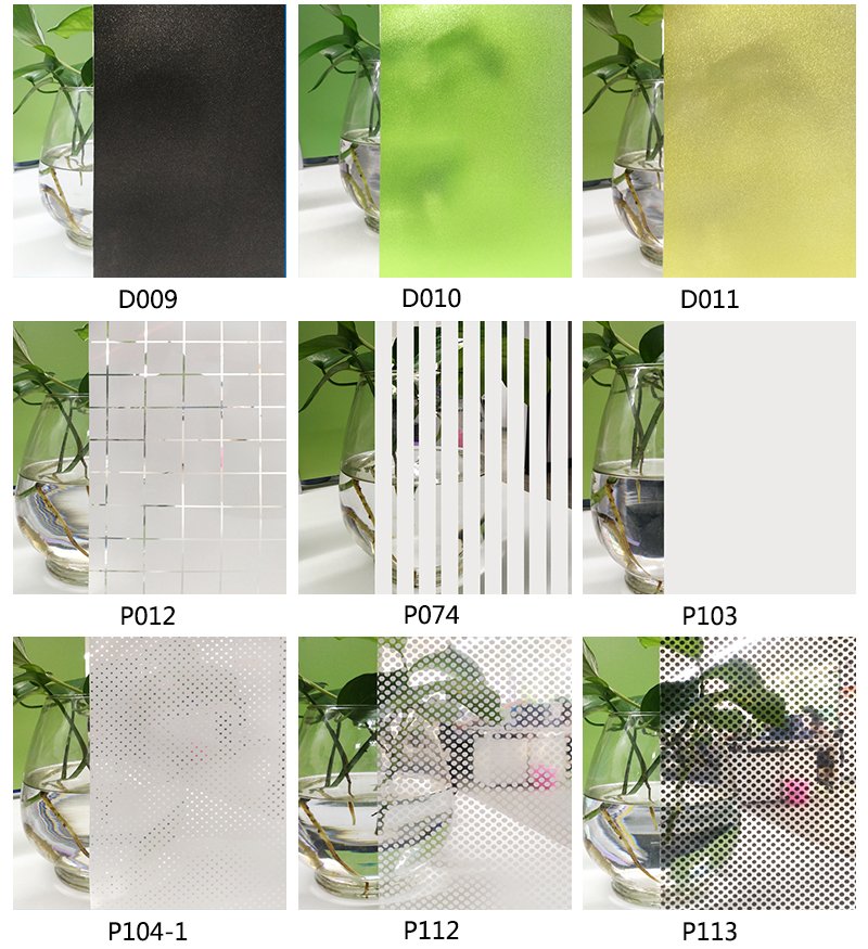 3D Patterns Graphic Relief Embossing Window Glass Film