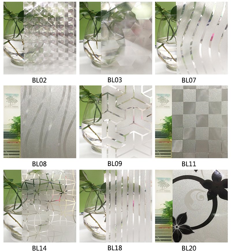 3D Patterns Graphic Relief Embossing Window Glass Film