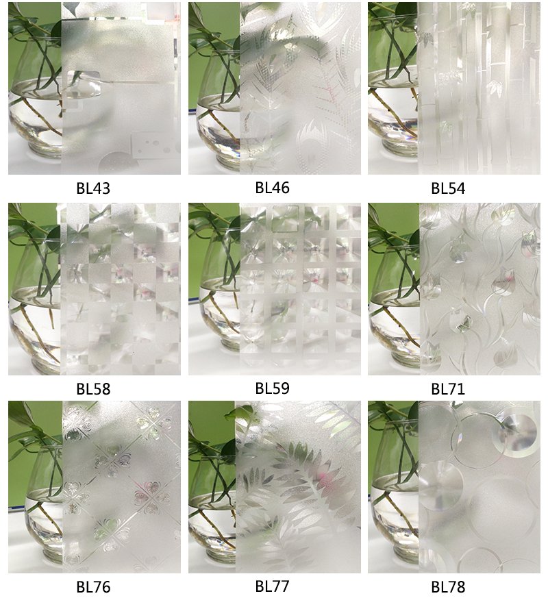 3D Patterns Graphic Relief Embossing Window Glass Film