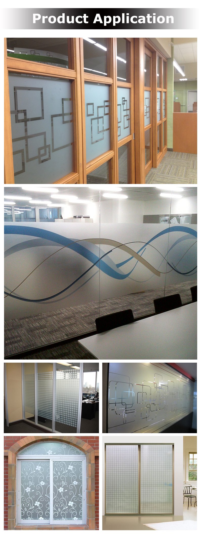 3D Patterns Graphic Relief Embossing Window Glass Film