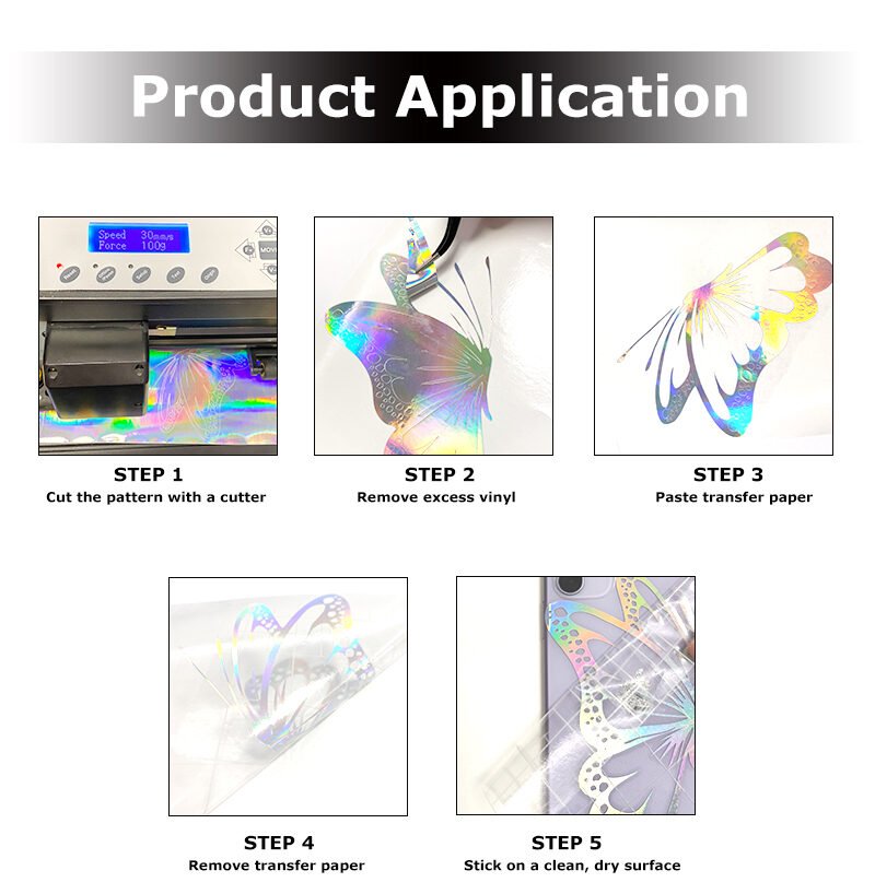 Rainbow Pattern Self Adhesive Vinyl for Plotter Cutter