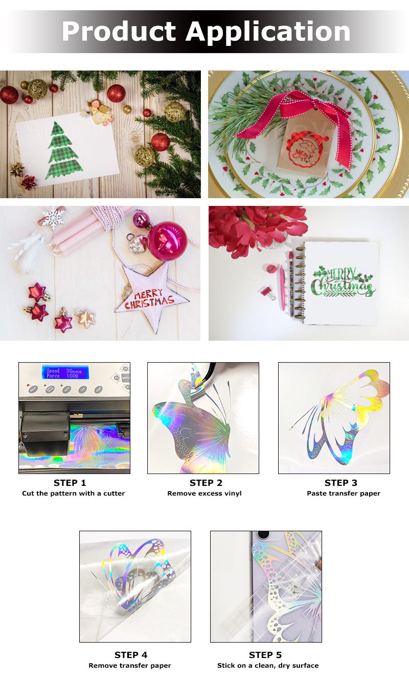 Christmas Festival Decoration Permanent Adhesive Vinyl