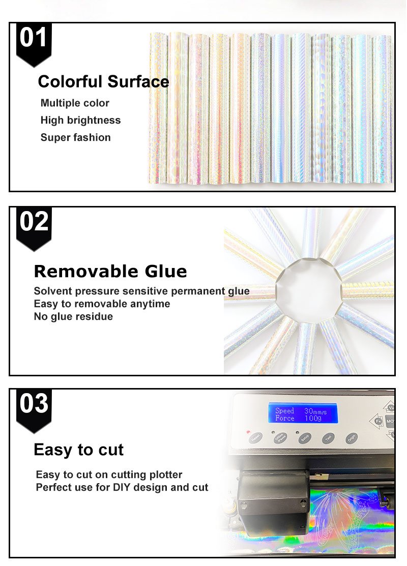 Rainbow Pattern Self Adhesive Vinyl for Plotter Cutter