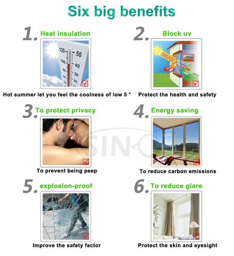 Colored Building Window Glass Tint Film