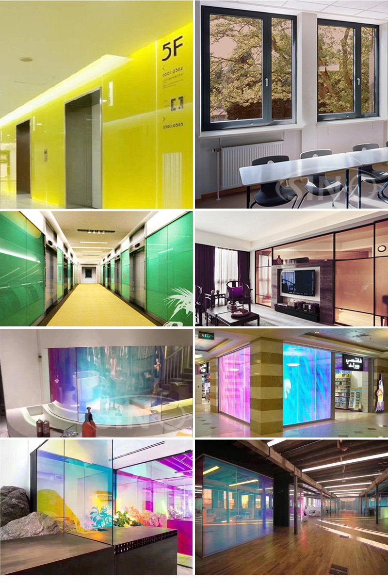 Colored Building Window Glass Tint Film