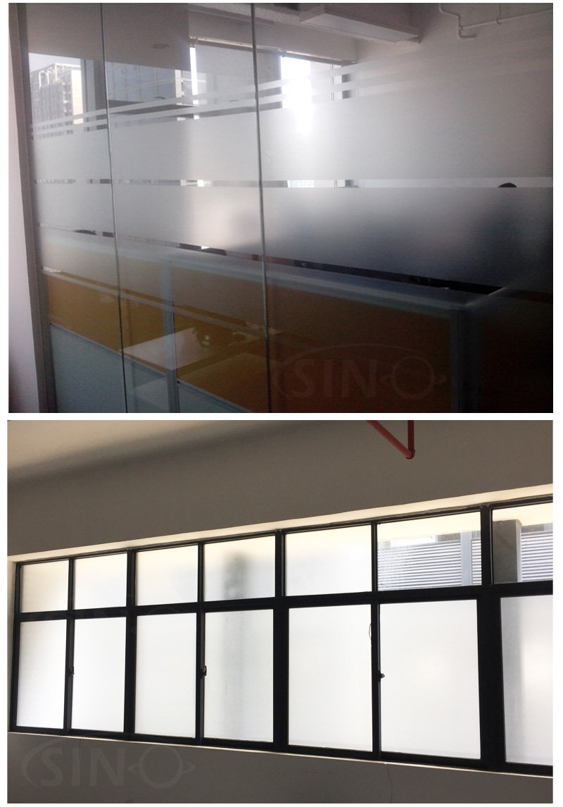 Matte Frosted Privacy Protection Glass Window Vinyl Film 