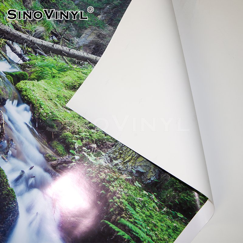 Glossy Matte White Eco Solvent Printing PVC Roll Printable Adhesive Vinyl For Inkjet
