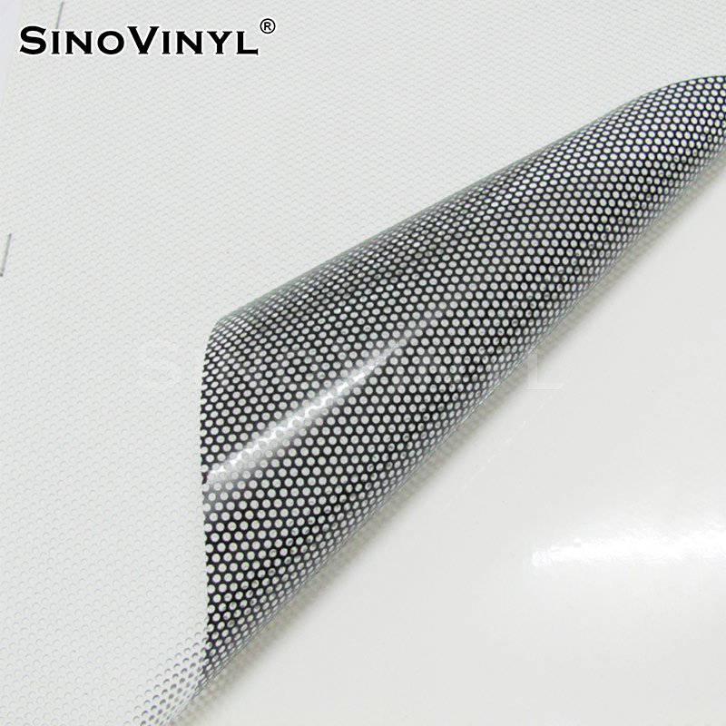 Factory Price 120/140/160/200 Micron One Way Vision Vinyl, Perforated Vinyl, Glass Sticker One Way Vision