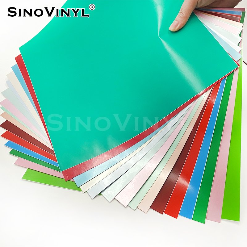 Durabilidad láser colorido vinilo Banner gráfico DIY Craft Cricut película autoadhesiva corte impermeable rollos de vinilo de PVC