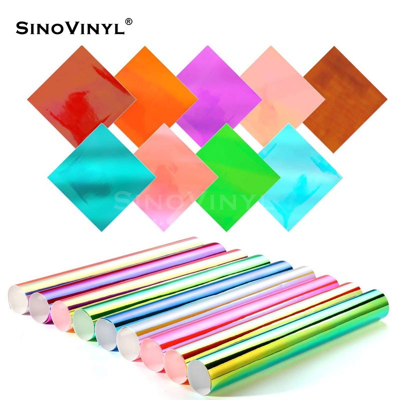 0,305 * 1,52 m holografischer Regenbogen-Chrom-Vinilo-Film-Werbeplakat-Material-Logo-Buchstaben DIY Craft Vinyl